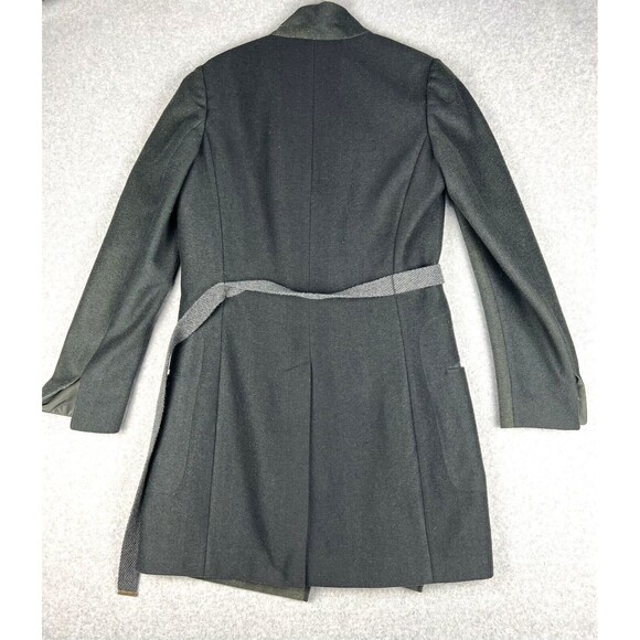 Brunello Cucinelli Coat Womens 40 EU 4 US Wool Silk Blend Belted Luxury Trench - Picture 3 of 16